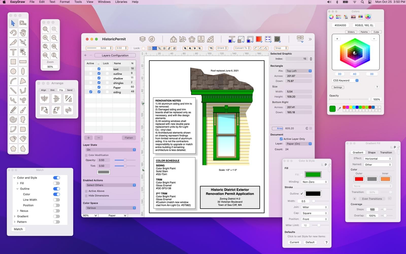 EazyDraw for Mac v11.6.2 矢量图绘制工具插图1