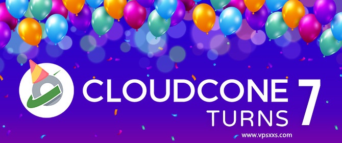 cloudcone成立七周年美国VPS促销：14.49美元/年起，支持支付宝/Paypal，7天退款保证插图