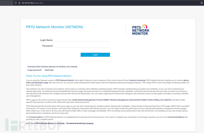 [Meachines] [Easy] Netmon FTP匿名登录+PRTG 网络监控RCE权限提升插图1