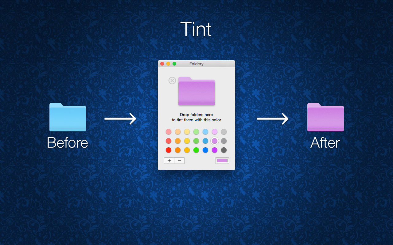 Foldery for Mac v1.1 改变文件夹图标颜色插图2