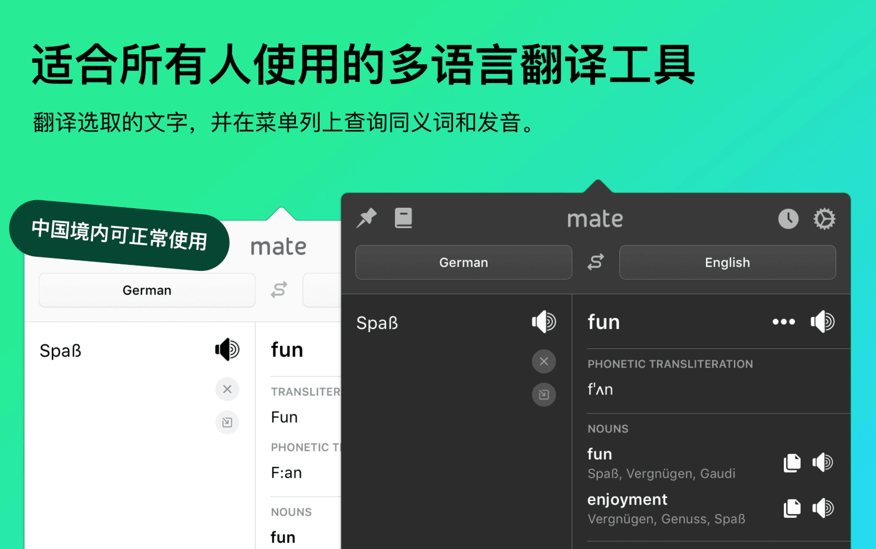 Mate Translate for Mac v8.1.3 多国语言即时翻译工具插图1