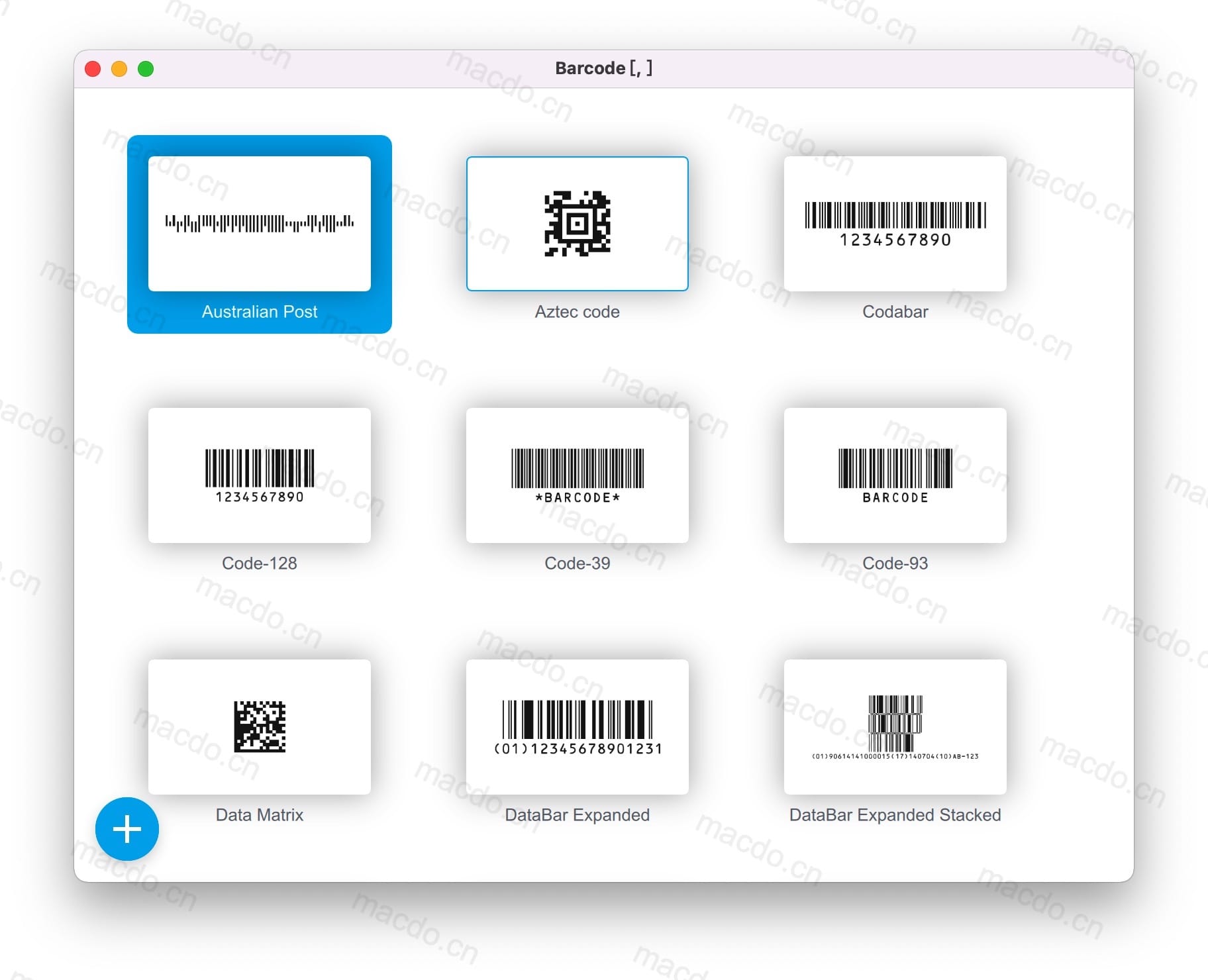 Barcode for Mac v2.5.5 二维码条形码生成器插图1