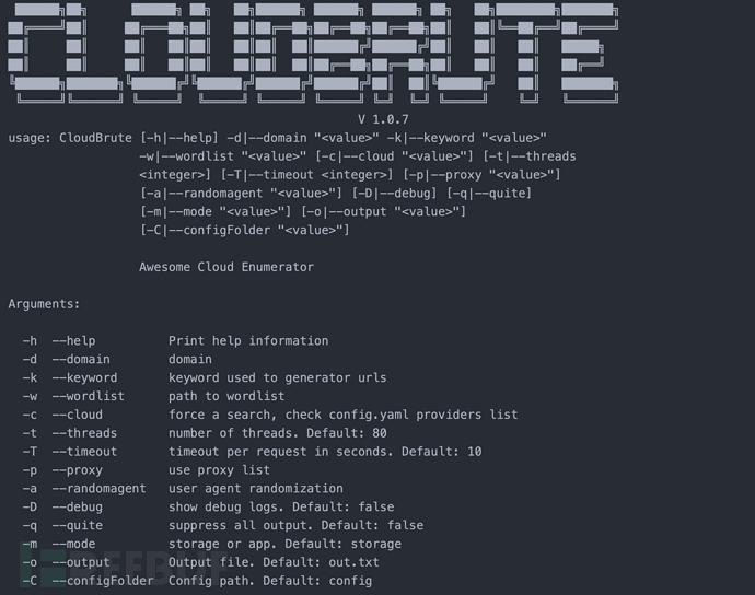 CloudBrute：一款通用云环境基础设施安全枚举工具插图2