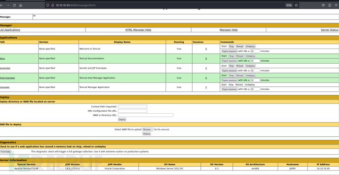 [Meachines] [Easy] jerry Tomcat用户暴力破解+war包webshell…插图1