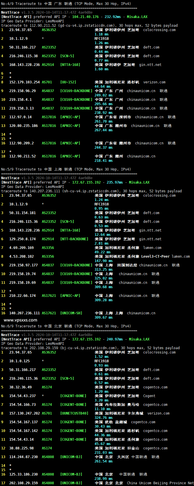 ColoCrossing美国芝加哥VPS测评：硬盘读写快，三网往返直连，看视频5万+速度插图6