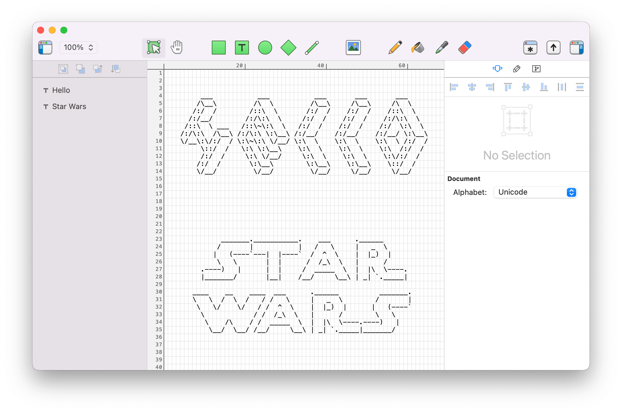 Monodraw for Mac v1.6.1 ASCII 艺术编辑器插图1