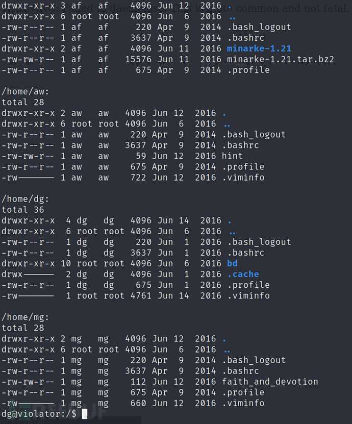 [Vulnhub] violator ProFTPD+权限提升插图7