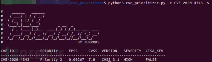 CVE Prioritizer：开源的漏洞修复优先级评估工具插图8