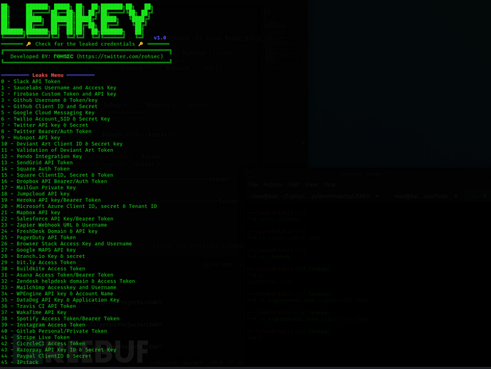 如何使用LEAKEY轻松检测和验证目标服务泄露的敏感凭证插图1