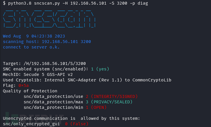 SNCScan：针对SAP安全网络通信（SNC）的安全分析与评估工具插图1