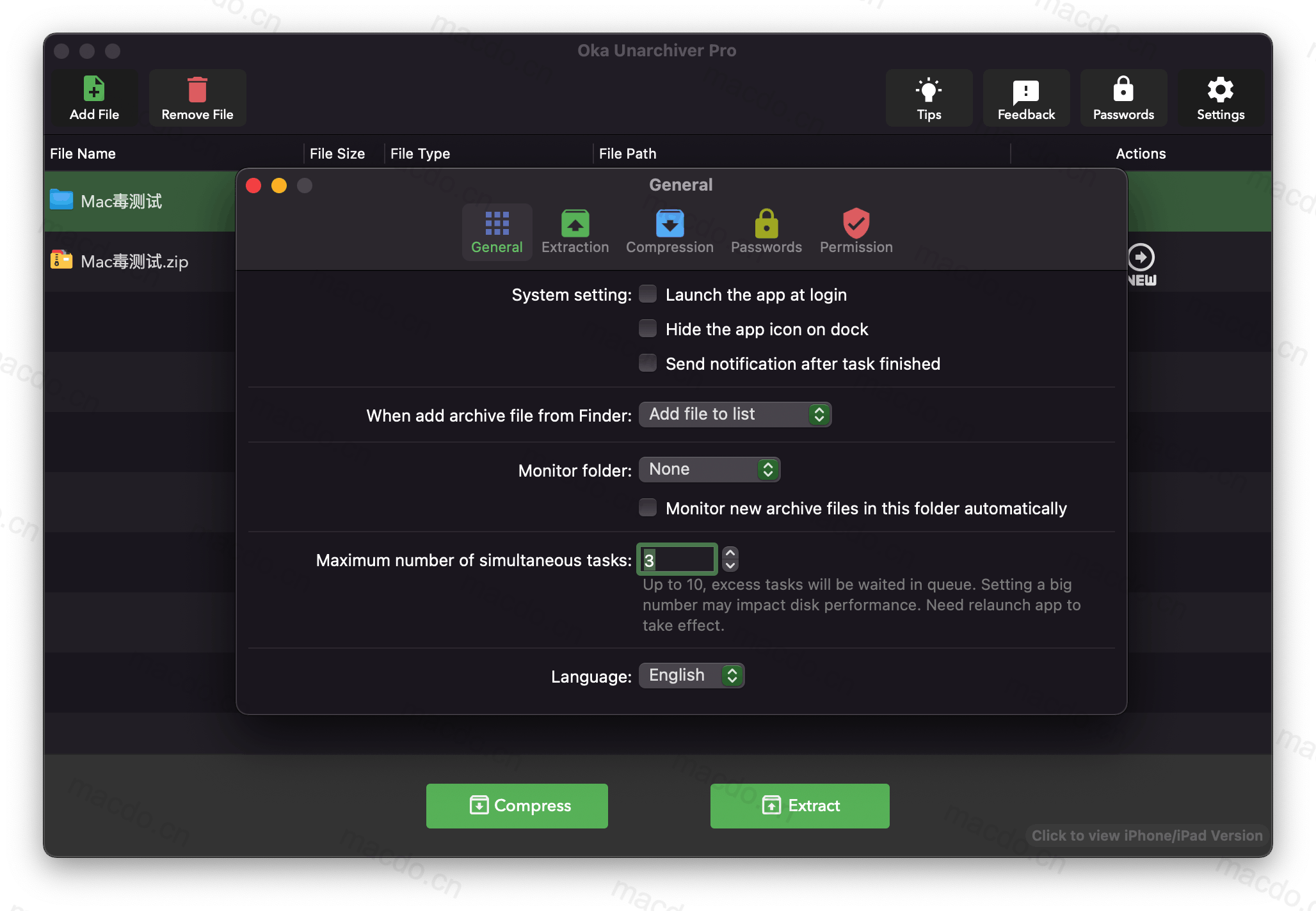 Oka Unarchiver Pro for Mac v2.1.8 解压专家插图2